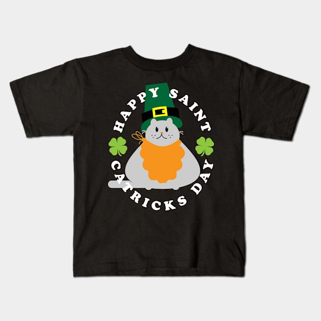 St Catricks Day Cute Doodle Kids T-Shirt by BraaiNinja